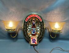 Vintage Pabst Blue Ribbon Double Wall Sconce Bar Light SIGN Rare LARGE 26.5