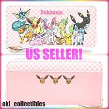 💞 Pokemon Center Japan Checker Long Wallet Purse Accessory Eevee Evolution 💞 picture