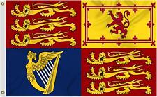 5X3FT UK Royal Standard Flag King Charles Queen Elizabeth British Royalty Banner picture