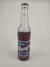 Sealed - Full 10 Oz. Famous Olde Tyme Barqs Root Beer Soda Glass Bottle Rootbeer picture