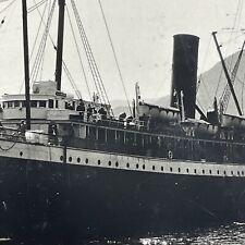 1925 Ketchikan Alaska Tongess Narrows S.S. Alameda Steamship Photo Postcard RPPC picture