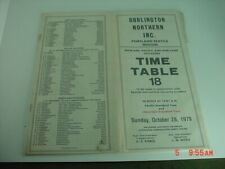 1979  BURLINGTON NORTHERN Timetable No. 18 picture