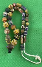 Very Beautiful Old Ancient Roman Glass Beads, Mosaic Beads Necklace, picture