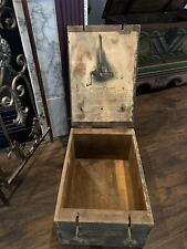 Antique WWI Original Browning 1918 Machine belt loader wooden Chest.  box only. picture