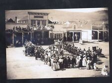 REAL PHOTO BODIE CALIFORNIA DOWNTOWN STREET SCENE CROWDED POSTCARD COPY picture