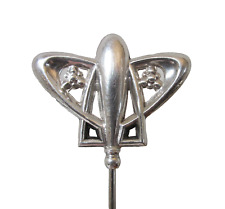 Antique Hatpin Charles Horner Silver Wings picture