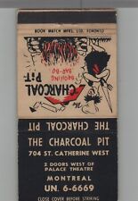 Matchbook Cover The Charcoal Pit Montreal, Quebec picture