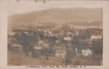 Hobart, NY RPPC Birdseye Mount Bob 1903, Catskill Mountains, Real Photo Postcard picture