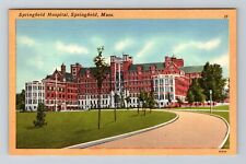 Springfield MA-Massachusetts, Hospital, Exterior, Vintage Postcard picture