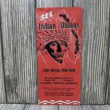 Vintage Indian Village Lage George NY Brochure picture