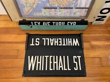 NY NYC SUBWAY ROLL SIGN WHITEHALL WATER STREET BATTERY PARK FINANCIAL DISTRICT picture
