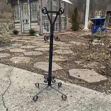 VTG 28.5 Scrolled Gothic WROUGHT IRON Spanish CANDLE STICK / PLANT Garden Stand picture