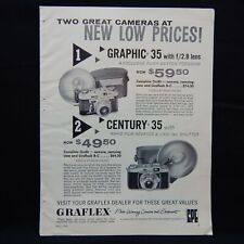 CENTURY 35mm CAMERA GRAFLEX DEALER 1958 MAGAZINE ADVERTISEMENT PHOTOGRAPHY picture