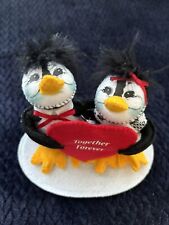 Annalee 2016 Valentines Day Pair of Penguins with Forever Together Sign Plush picture