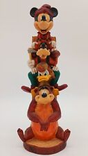 Disney Fort Wilderness Lodge Mickey & Friends Big Totem Pole Figurine 12