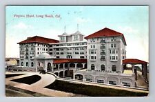 Long Beach CA-California, Virginia Hotel Antique, Vintage Postcard picture