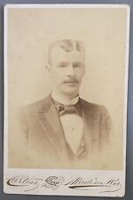 Wisconsin Badgers George Davies 1891 MLB Milwaukee Brewers Baseball Cabinet Card picture