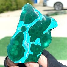 130G Natural Chrysocolla/Malachite transparent cluster rough mineral sample picture