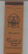 Matchbook Cover - Lion - Russo's Restaurant Maynard, MA picture