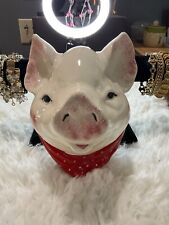 Vintage Ceramic Pig Planter Wall mounted excellent condition picture