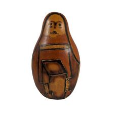 Hand Carved Peruvian Gourd Nativity Wise Man King Gift Artisan Made in Peru 8