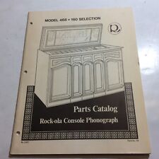 Rock-Ola Jukebox 468 Console Complete Parts Catalog Manual RockOla picture