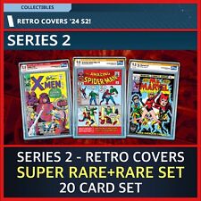 SERIES 2 RETRO COVERS 2024-SR+RARE 20 CARD SET-TOPPS MARVEL COLLECT DIGITAL picture