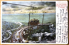1907 MT. LOWE RAILWAY antique railroad train postcard LOS ANGELES, CALIFORNIA picture
