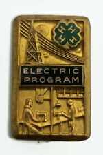 Vintage 4H 4-H County Honor Electric Program Westinghouse Lapel Hat Pin picture