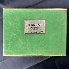 Vintage Congress Designer Series Playing Cards, Horses Rare In Velvety Box picture