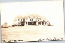RPPC Leetsdale Heights PA D.T. Watson Residence RARE c. 1910's Vintage Postcard picture