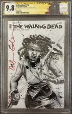 THE WALKING DEAD #150 Michonne Sketch By Series Inker Stefano Gaudiano CGC 9.8 picture