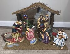 Vintage 10 Piece Grandeur Noel Large Collectors 2000  Nativity Set  Baby Jesus picture