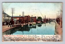 Schenectady NY-New York, Dock Street, c1908 Vintage Souvenir Postcard picture