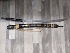 Vintage dah/daab Thai/Vietnam Sword with Sheath & Ties 22