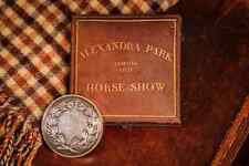Awesome Victorian Antique Medallion Trophy Horse Show w/ Leather Case picture