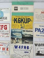 Vintage QSL Radio Cards Lot Amateur Radio QSL Cards Overseas QSL Radio Cards Lot picture