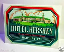 Hotel Hershey PA, Vintage Style Travel Decal / Vinyl Sticker, Luggage Label picture