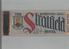 1930s Matchbook Cover Diamond Quality Stratfield Hotel Bridgeport, CT picture