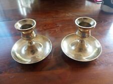 Vintage Pair of Brass Candlestick Candle Holder India  picture