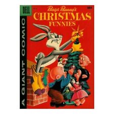 Dell Giant Comics: Bugs Bunny's Christmas Funnies #8 in VG minus. [k| picture
