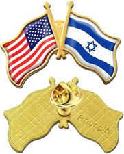 SUPPORT ISRAEL USA Friendship Flag Lapel pin picture