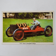 999 Ford Racer Antique Car Henry Ford Museum Dearborn Michigan Vintage Postcard picture