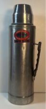 Vintage UNO-VAC Hot/Cold Thermos Unbreakable Stainless Steel Made In USA 13