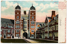 Philadelphia PA 1903 Postcard Entrance to Dormitory University of Pennsylvania picture