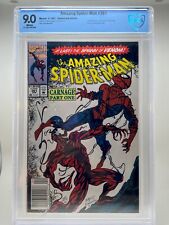 Amazing Spider-Man 361 ~CBCS 9.0~(4/92)~White pgs~Newsstand~1st full app Carnage picture