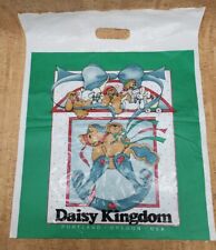Vintage 1990s Daisy Kingdom Portland Oregon USA Plastic Shopping Bag 16.5