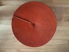 Antique Vintage Isicholo Zulu Hat, African Hat, Red Married Woman's Hat picture