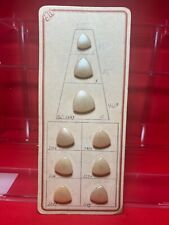 BUTTONS VINTAGE COMPLETE TRIANGLE SAMPLE UNUSED SET ORIGINAL ITALY C.1930’S - M1 picture