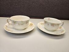 Set Of 2 Johnson Bros. Floral Teacup & Saucer Sets ENGLAND Vintage picture